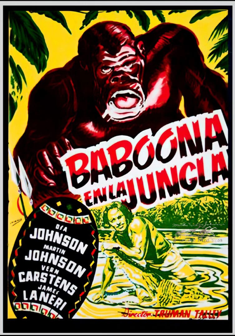 Poster-Baboona-en-la-jungla-cald-Reel-Art-Lit-Design