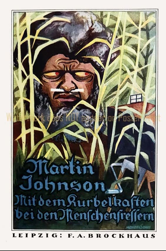 Book-dust-jacket-Martin-Johnson-canniballand-German