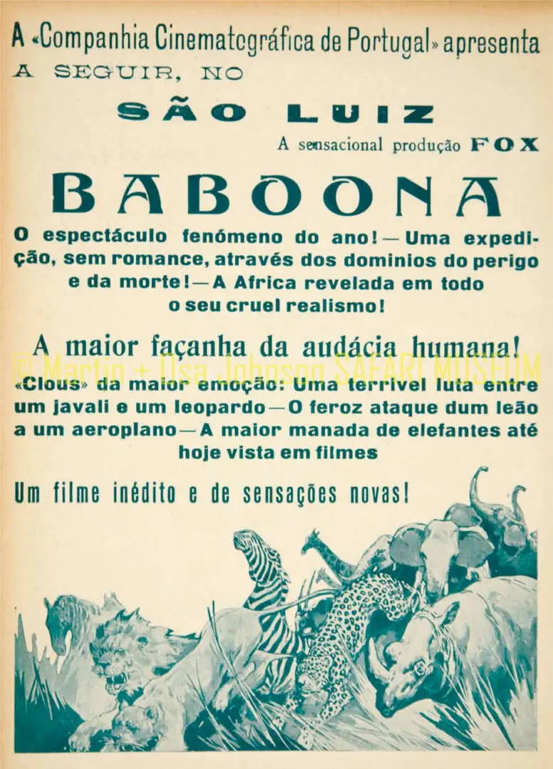 Baboona-Portugese-Poster