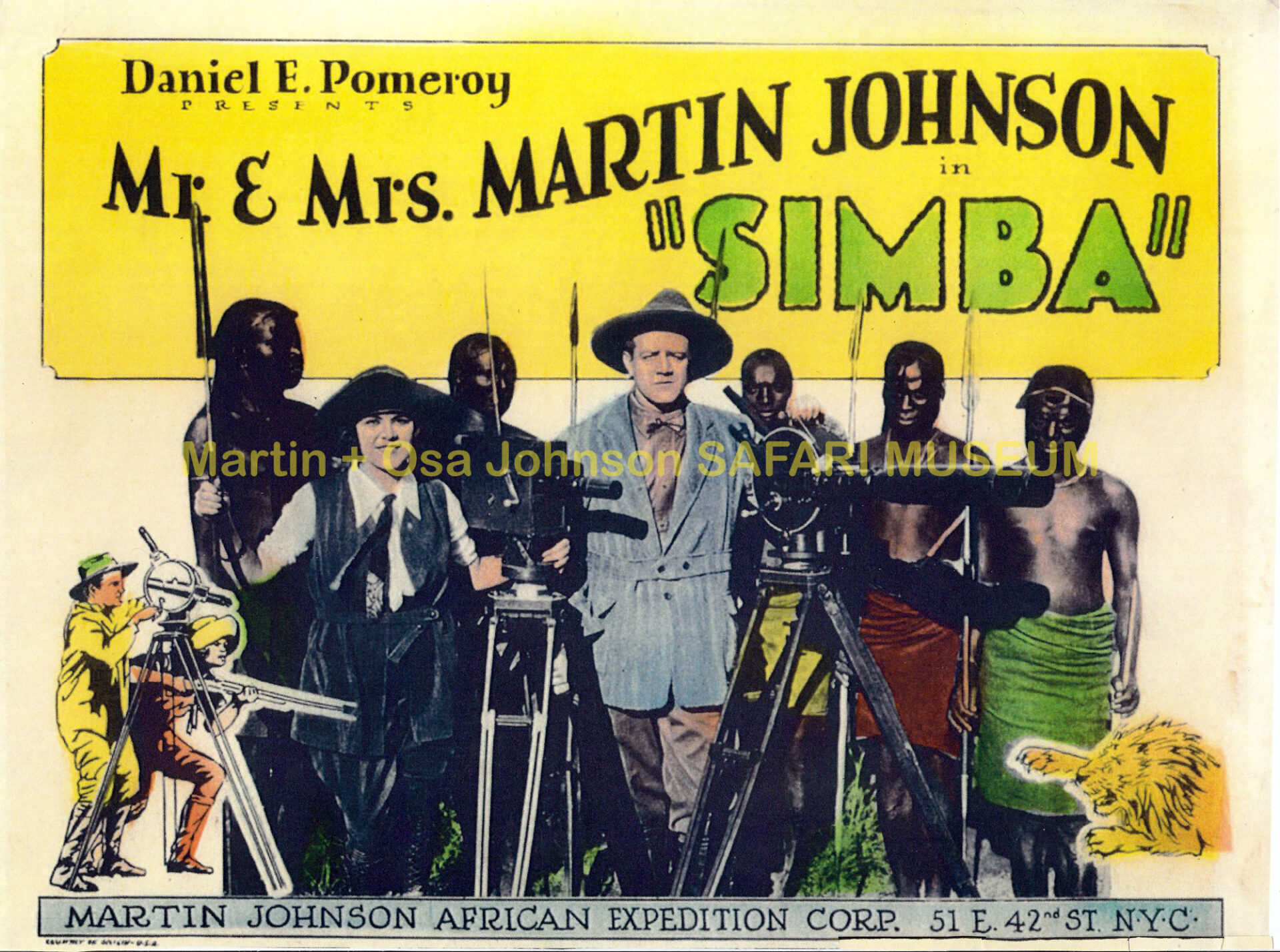 Ephemera-Simba-lobby-card-Martin-and-Osa-Johnson