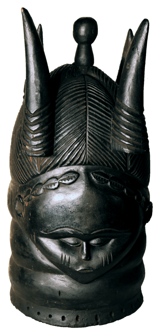 Black Mende Bundu with horns