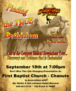 1 POSTER CHANUTE SAFARI SEPT 24